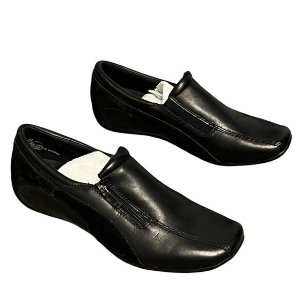 Jasmin Comfort Shoes Womens 8M Black Soft Suede Leather Alaina Slip On Loafers - Picture 4 of 14